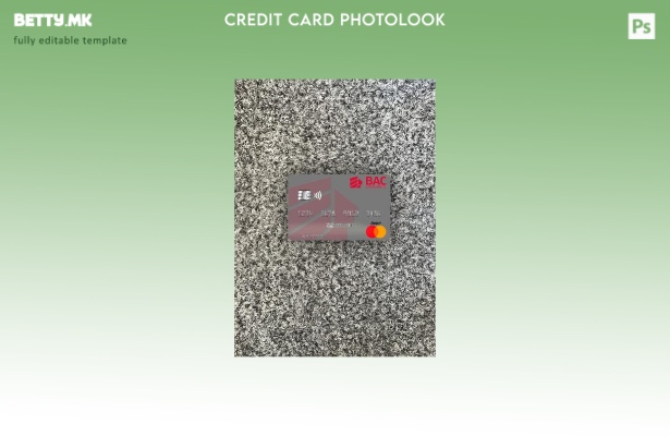 модерен стил Никарагва BAC Credomatic преден шаблон за фото изглед на мастер кар